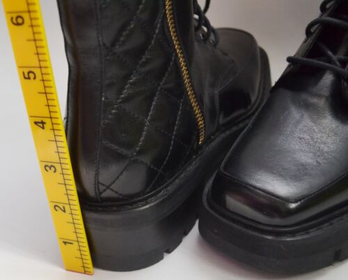 RUSSELL & BROMLEY PARADE QUILTED BIKER ANKLE LEATHER BIKER BOOT UK 4 NEW £365 - Picture 18 of 21
