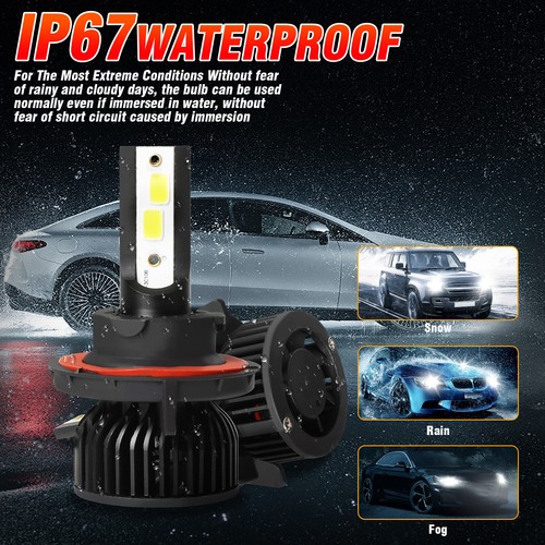 H13 For Dodge Grand Caravan 2008 2009 2010 LED Headlight Hi/Lo Beam Bulbs White - Bild 8 von 10