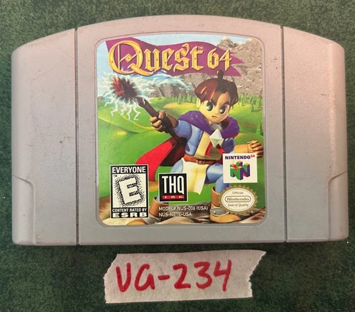 Nintendo 64 Quest 64 (Tested/Working) Lot VG-234