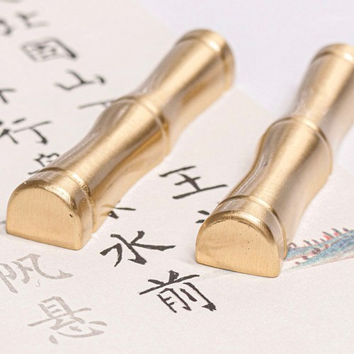 Portapennelli fermacarte calligrafia cinese portapenne ufficio uomo - Foto 10 di 12