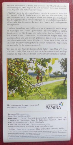 Wanderkarte-Wandern im PAMINA-Raum: Entdecken, Wandern, Routen, NEU ! - Bild 5 von 5