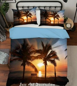 3D-Beach-Sunset-Tree-Quilt-Duvet-Cover-Comforter-Cover-Single-Queen-King-3pcs-2