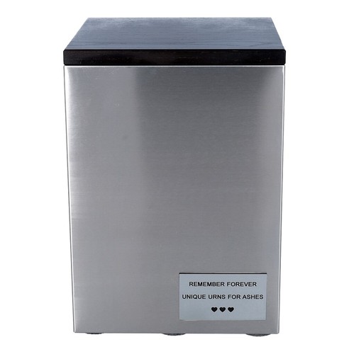 Container suitable for a capsule from crematorium, stainless-steel urn - Foto 20 di 20