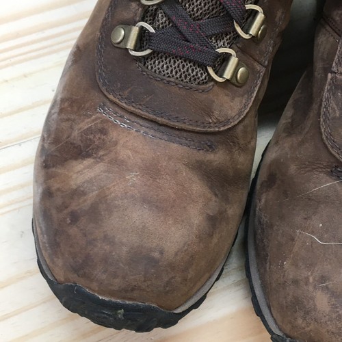 Timberland Waterproof Boots Womens 10 Norwood Mid Brown Leather Round Lace Up - Picture 5 of 21