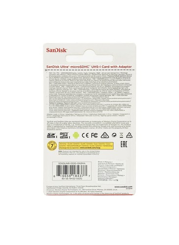 SanDisk 32GB Ultra MicroSDHC Class 10 TF Flash SDHC Memory Card mobile 100Mb/s - Picture 3 of 3