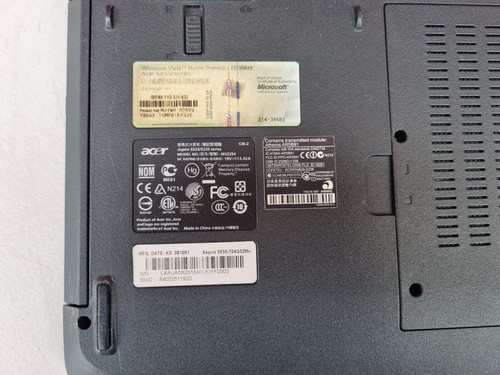 Acer Aspire 5535-604G25Mn. Processor family: AMD Athlon, Processor: QL-60 - Picture 21 of 22