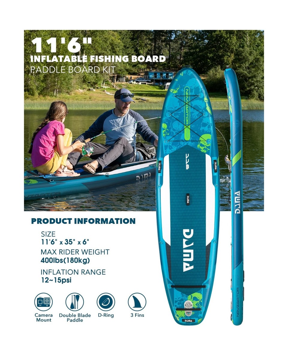 DAMA 11&#39;6&quot;×35&quot;×6&quot; Extra Wide Inflatable Dama Inflatable SUP 11'6