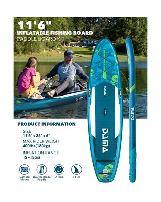 DAMA 11'6"×35"×6" Extra Wide Inflatable Dama Inflatable SUP 11'6