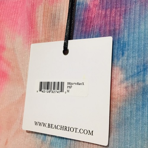 Beach Riot Flate Leg Tie Dye Peach Sparkle Pant Gr. M - Bild 6 von 7