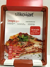 Silikomart Rectangular Baking Dish Silicone Baking Pan Lasagna 11" x 8.5" x1.5"