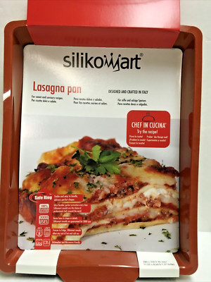Silikomart Rectangular Baking Dish Silicone Baking Pan Lasagna 11'' x 8.5'' x1.5''