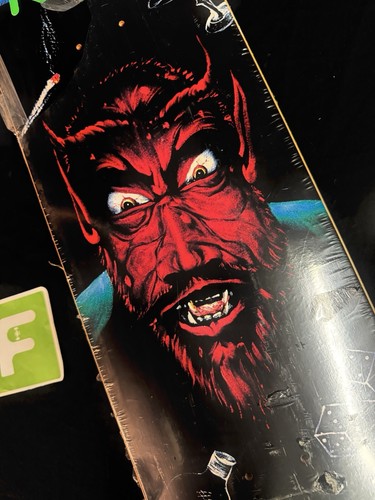 RARO Lizard King Red Devil Deathwish tabla de skate Creeps Pro Rider encogimiento - Imagen 4 de 8