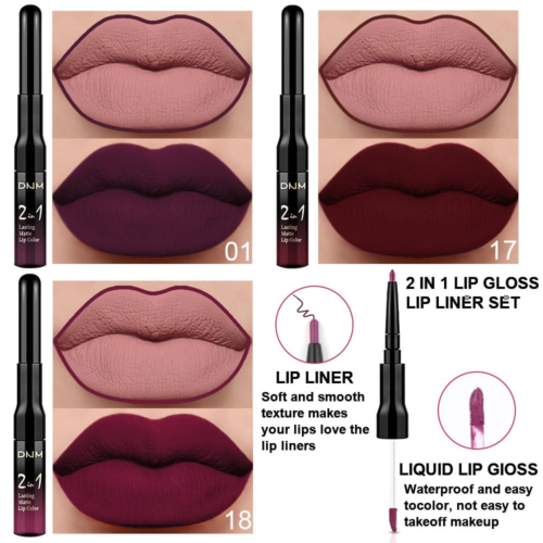 3Pcs Dark Deep Red Purple Plum Black Cherry Lip Tint Stain Peel off 24 Hr Matte - Picture 2 of 12