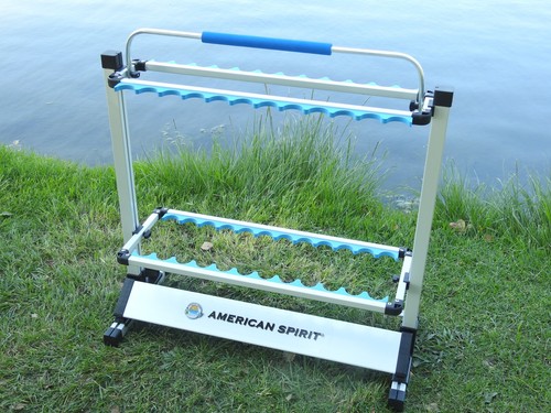 Portable 24 Rod Rack Fishing Pole Holder / Stand With Handle - 第 2/6 張圖片