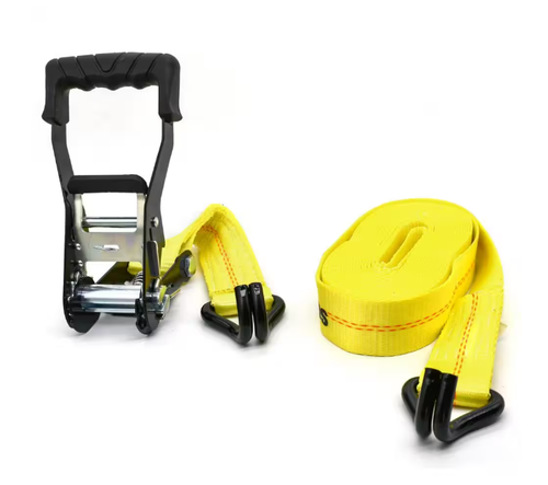 Husky 27 ft. x 2 in. Heavy-Duty Ratchet Tie-Down Strap with J Hook - Picture 4 of 5