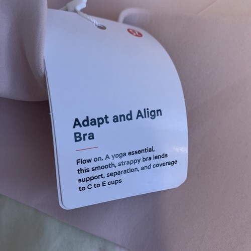 Lululemon Size 40C Pink Adapt and Align Wireless Bra NEW WITH TAGS - Picture 6 of 7