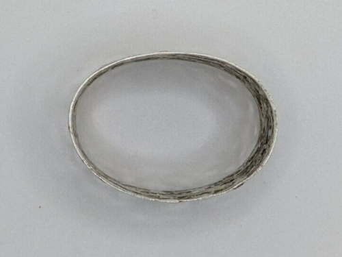 Antique German 835 Silver Hildesheim Rose Napkin Ring "H" initial engraving - Picture 5 of 5