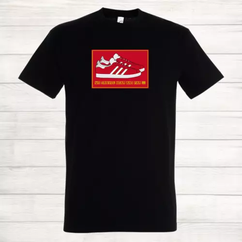 Gazelle Manchester United Liverpool FC Arsenal Nottingham Red and Gold T Shirt