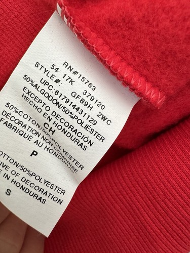 Champion Reverse Weave Big C Logo Hoodie Mens Size S Sweatshirt Red Color - Picture 6 of 8