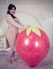 1 x Belbal 24" Luftballon STRAWBERRY * ERDBEERE  (B250) * Giant Balloon*