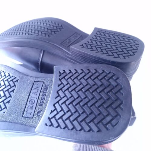 Trojan Execs Zapatos Negros Formales Reino Unido Talla 10 Nuevos En Caja Delantal Frontal Zapatos de Seguridad - Imagen 8 de 13