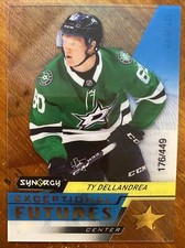 20-21 UD Synergy Hockey Exceptional Futures Gold EFS-TD Ty Dellandrea /449