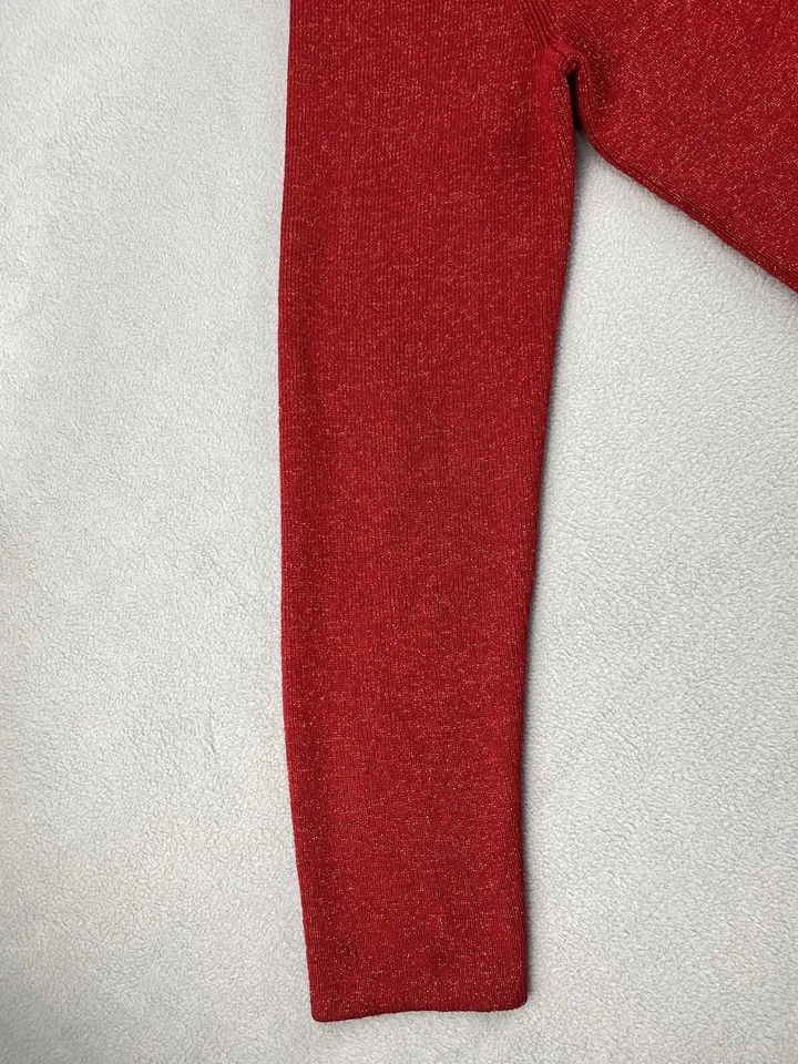 Suéter informal Laura Scott cárdigan con botones rojo brillante para mujer pequeño grande Foto 4 de 4