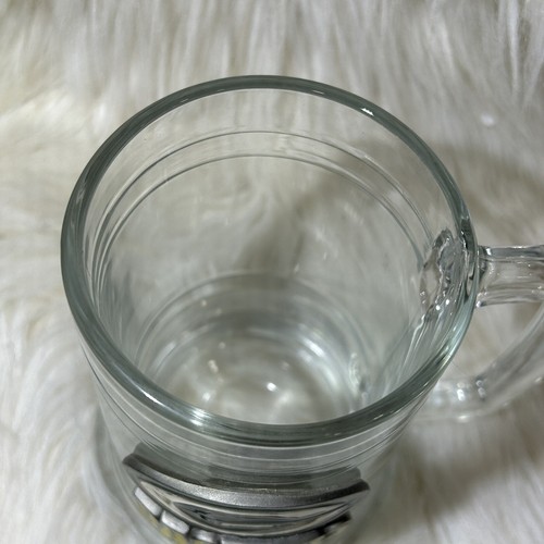 NFL Green Bay Packers Clear Glass Beer Mug Pewter Emblem Logo - Picture 4 of 4