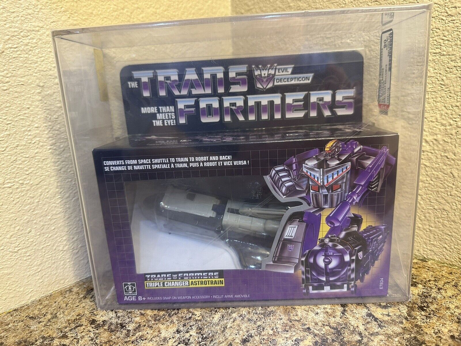 Transformers G1 Reissue AFA Graded 90 Astrotrain Shuttle Walmart Exclusive