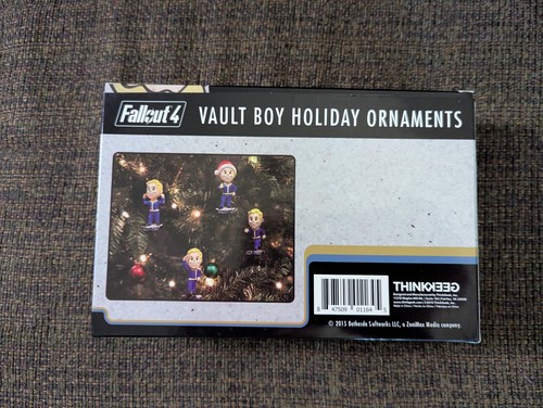 Fallout 4 Vault Boy Holiday Ornaments 2015 Thinkgeek New - Picture 4 of 11