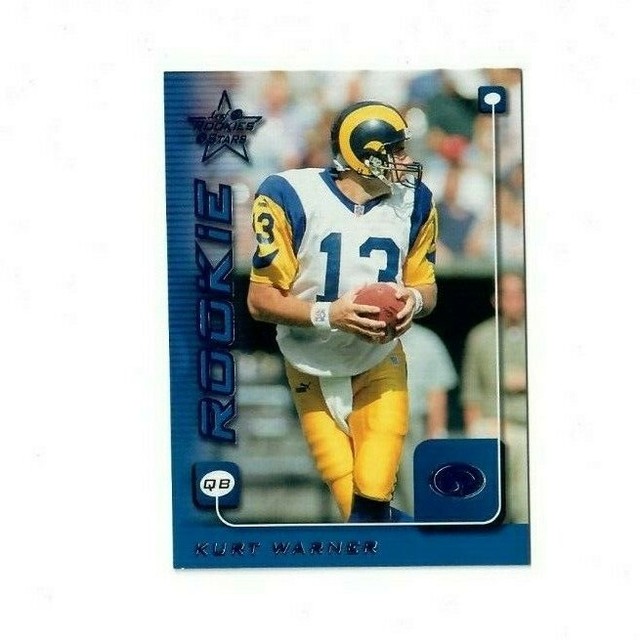KURT WARNER LEAF ROOKIE & STARS ROOKIE CARD Rams NFL Football Hall of