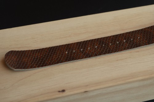 20 mm Cinturino artigianale serpente Karung Handmade Leather Watch Strap Band - Picture 6 of 9