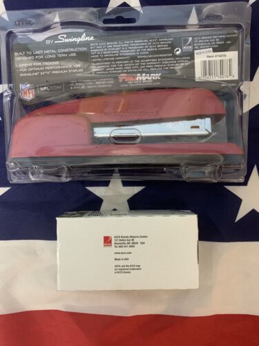 Grapadora de negocios y 100 clips de papel jumbo NFL San Francisco 49ERS Swingline 747 - Imagen 3 de 5