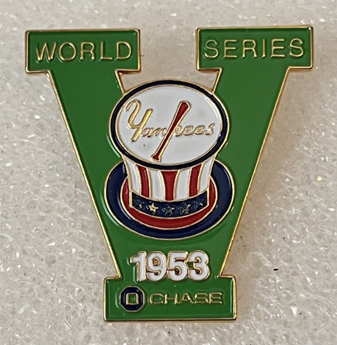New York Yankees 2002 '1953 World Series' By Chase Bank Lapel Hat Collector Pin - Picture 1 of 4