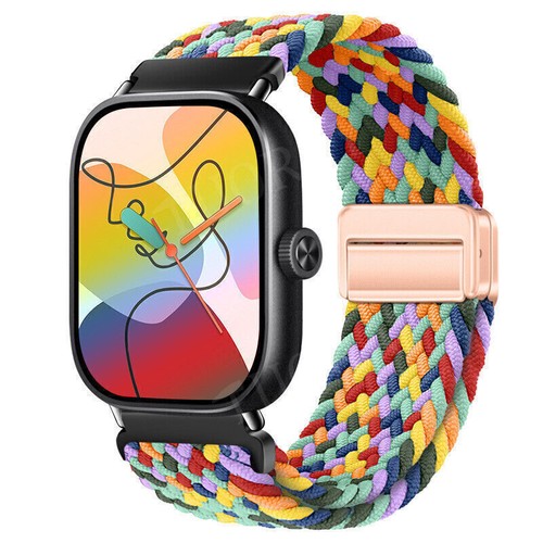 For Redmi Watch 4/Xiaomi Mi Band 8/9 Pro Nylon Loop Watch Band Strap Replacement - Picture 34 of 69