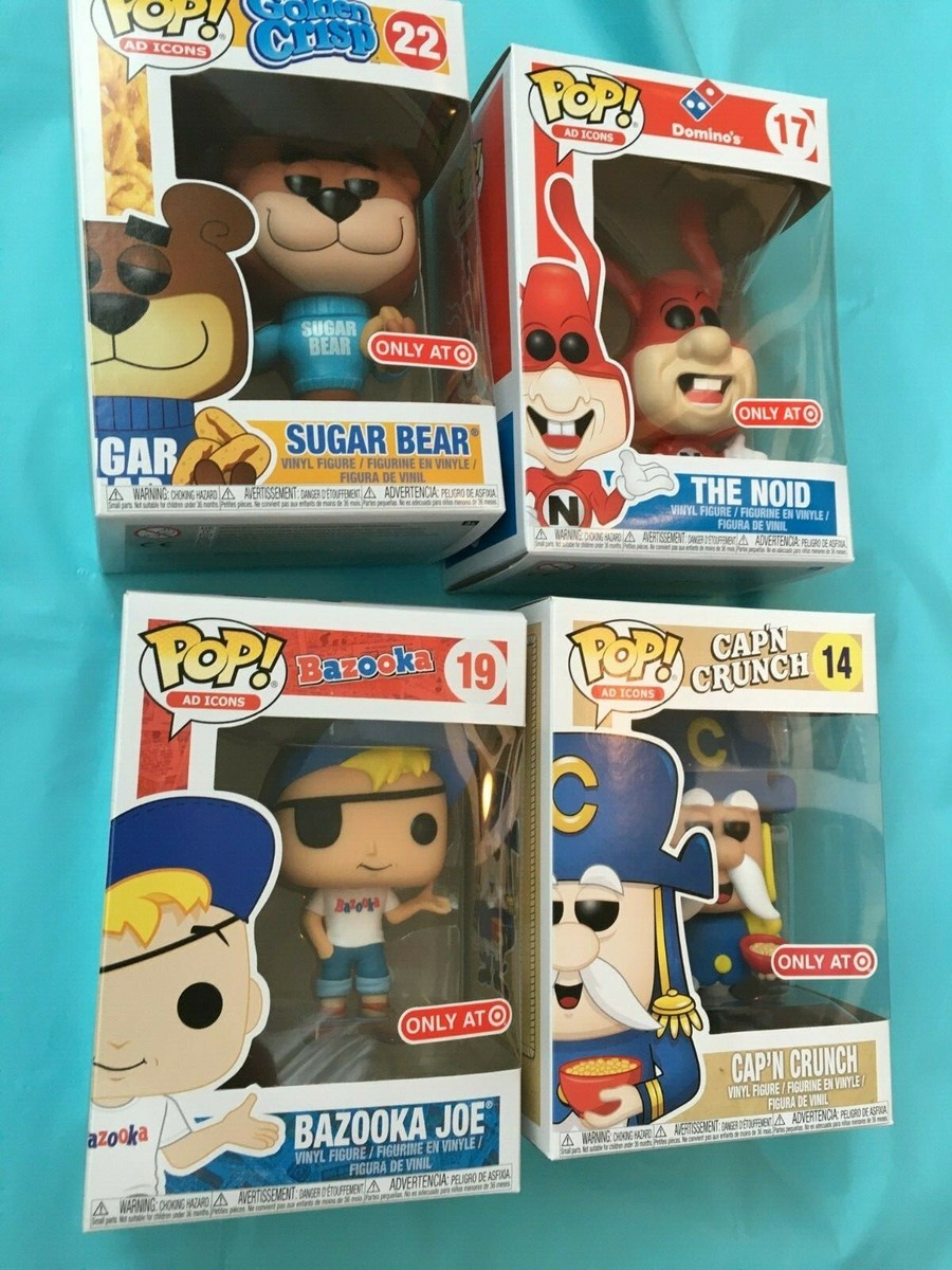 Funko Pop Ad Icons Lot of 4! 14 Cap Crunch,17 Nod, 19 Bazooka Joe