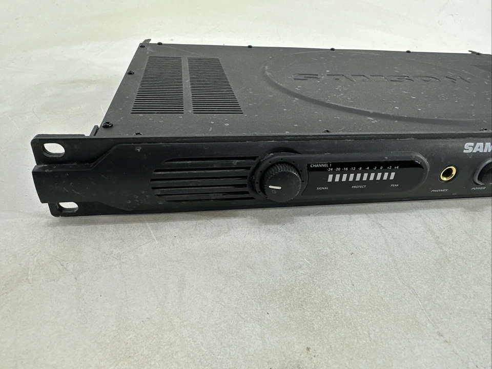 Samson Servo 120a 120W Amplificador de Potencia Estéreo de 2 Canales Montaje en Rack Foto 2 de 4