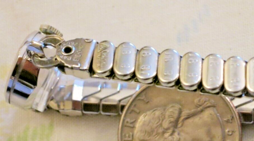 CROTON LADIES DRESS 14K WHITE GOLD 17 JEWEL HAND WIND WRISTWATCH WITH BOX WORKS - Picture 15 of 15