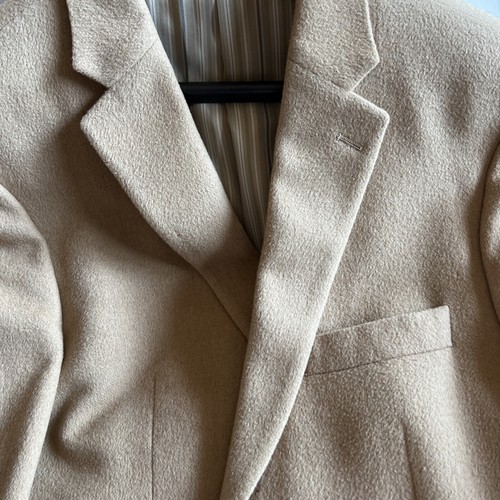 Kensington Lord Taylor 100% Camel Wool Sport Coat Jacket Size Blazer Man 42 S - Picture 5 of 10