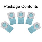 5pcs Dust Bags For DCL182ZB 18V Paper Collection 194566-1 Light Blue