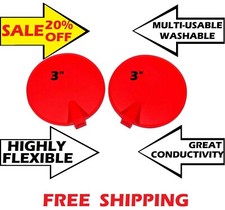 2PS CHATTANOOGA RUBBER CARBON ELECTRODE for CHATTANOOGA GROUP FORTE SERIES, RED