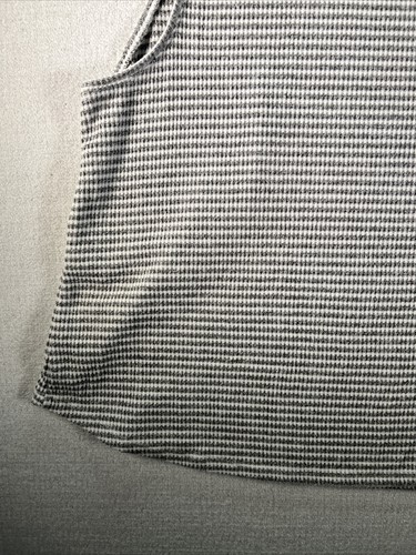 Chico's Zenergy Knit Tank Top Womens Size 3 Striped Gray White - Picture 11 of 13