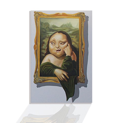 Fantasy Van Gogh Mona Lisa Poster Prints Canvas Wall Art for Home Decor - Picture 8 of 15