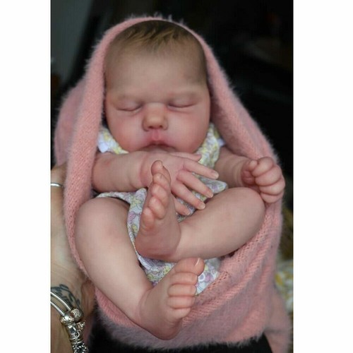 20 Zoll Neugeborene Baby Puppen Reborn weich flexibel 3D bemalt Silikon Kleinkind Puppen - Bild 3 von 9
