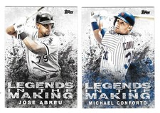 2018 Topps Legends in the Making Michael Conforto Mets Jose Abreu White Sox 