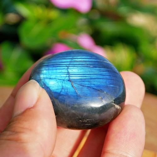 2 PIEZAS Cristal de Cuarzo Labradorita Natural Pulido Piedra de Palma Mineral Reiki Curación 2" - Imagen 9 de 10