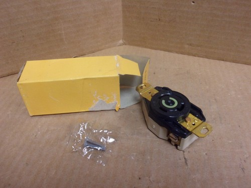 Hubbell HBL2610 Twist Lock Receptacle , New - Afbeelding 1 van 6