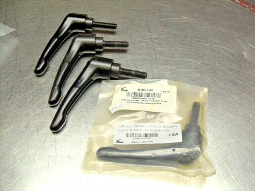 KIPP KHD-140 Clamping Handle Size 4 M10x35 Threaded-Stud 1.378" New - Picture 3 of 3