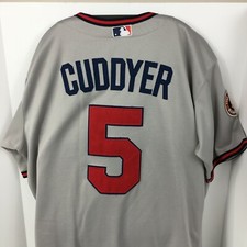 MICHAEL CUDDYER #5 Minnesota Twins 1961-2010 Sewn Baseball Jersey 52 Majestic