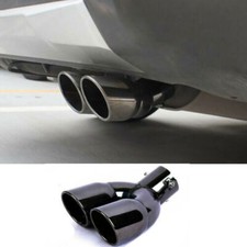 For Toyota Highlander 2020-2025 BLACK Polished Muffler Dual Exhaust Tip Finisher